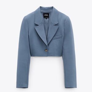 Zara cropped blazer size medium